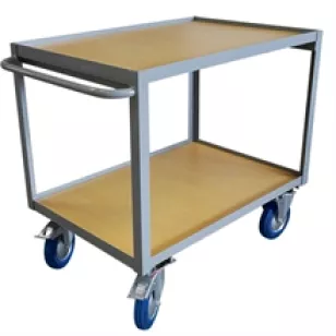 Chariot 500 Kg timon fixe 2 plateaux Visuel